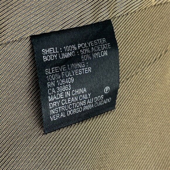 Tahari ASL Women's Brown Textured One Button Business Career Luxury Blazer 8/C38 - Picture 10 of 13